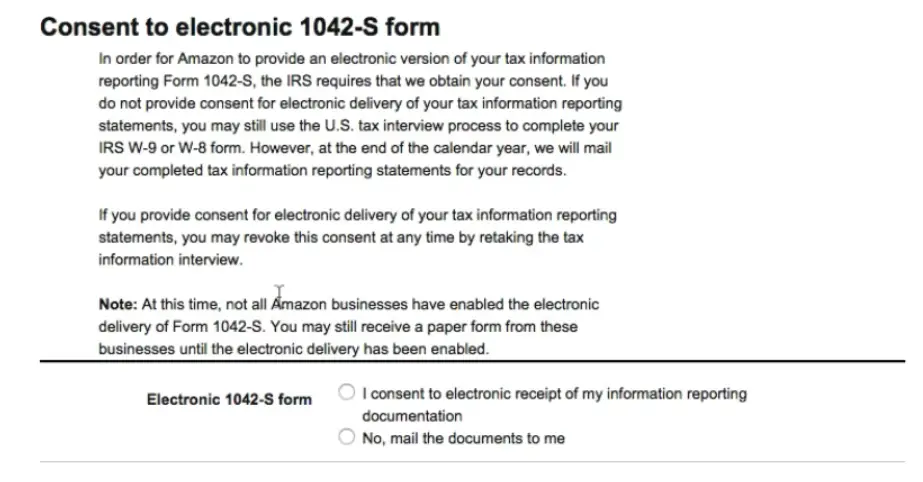 Form 1042-S amazon associates