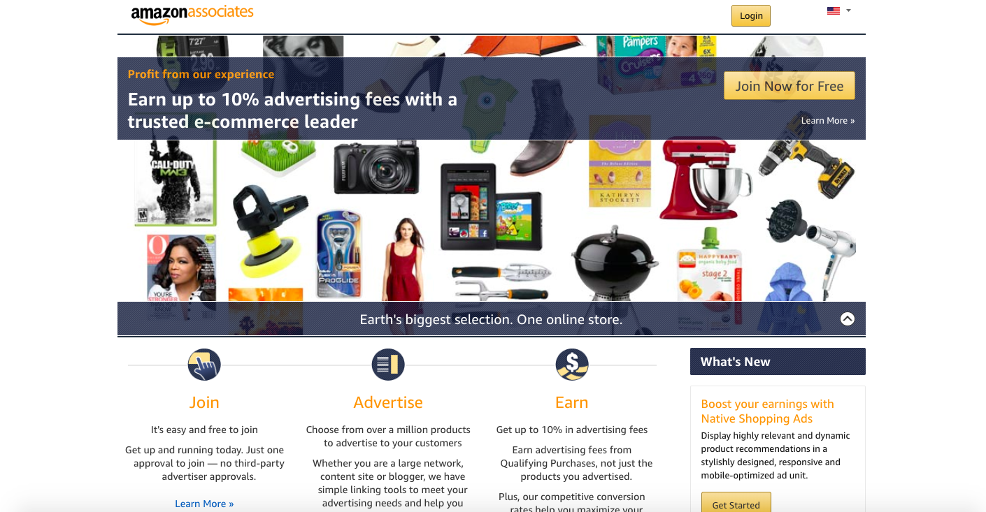 amazon associates login
