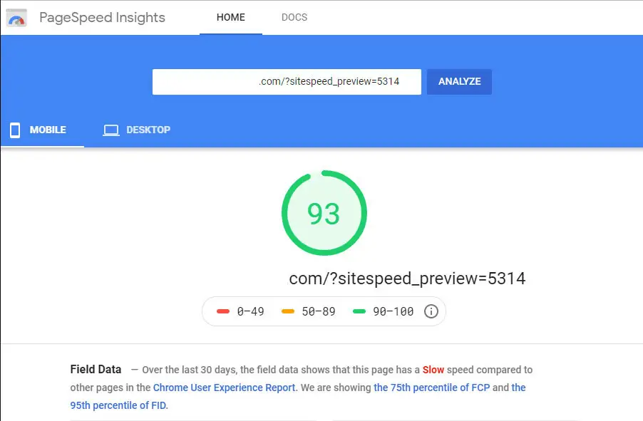 Site Speed Accelerator Test Site