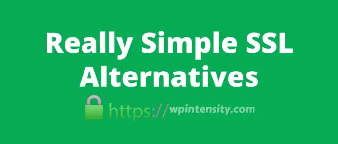Really Simple SSL Alternatives