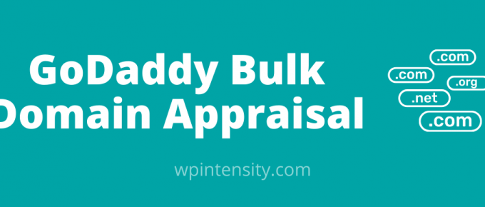 GoDaddy Bulk Appraisal