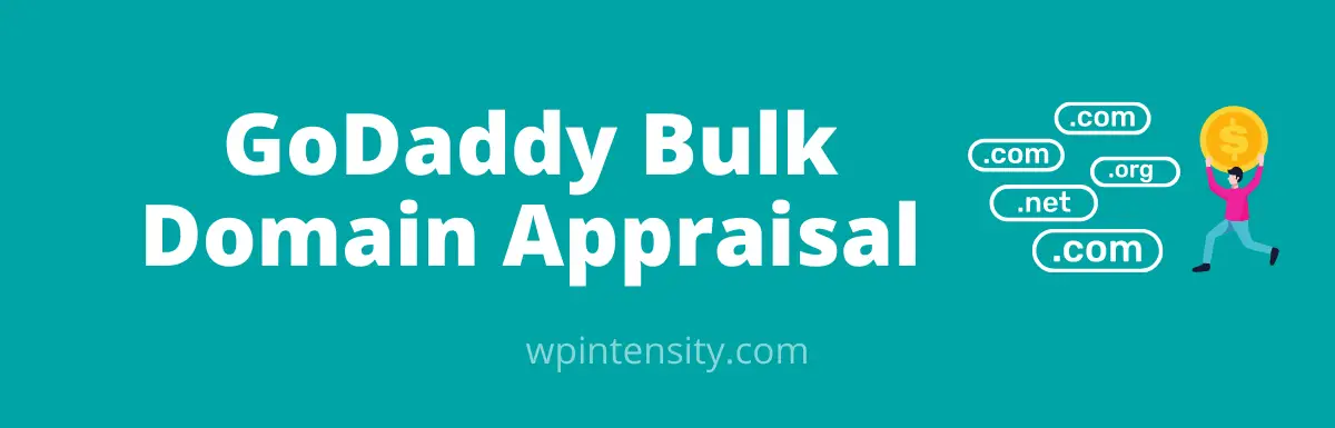 GoDaddy Bulk Appraisal
